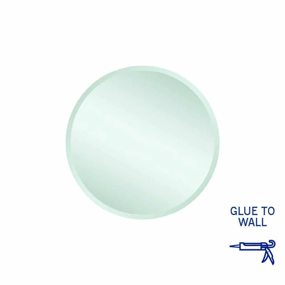 Thermogroup Kent 18mm Bevel Round Mirror 500mmØ - Glue-to-Wall - Image 2