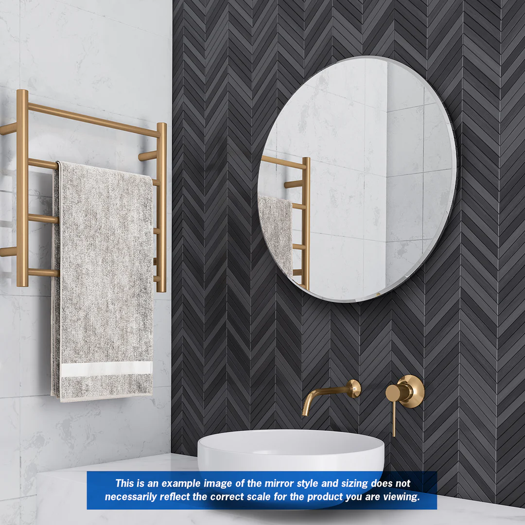 Thermogroup Kent 18mm Bevel Round Mirror 500mmØ - With Hangers - Image 7