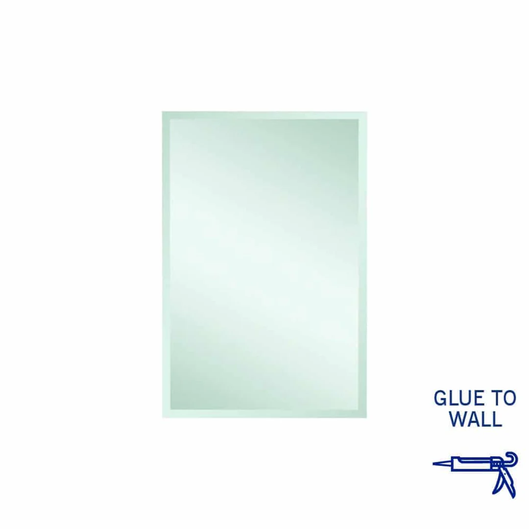 Thermogroup Montana Rectangle 25mm Bevel Edge Mirror 600x900mm - Glue-to-Wall - Image 2