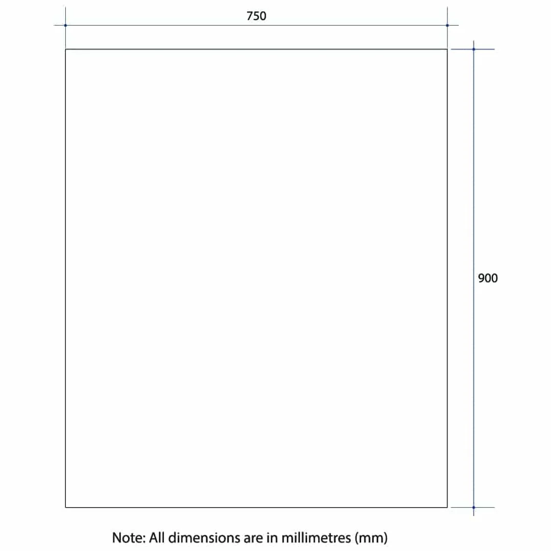 Thermogroup Montana Rectangle 25mm Bevel Edge Mirror 900x750mm - Glue-to-Wall - Image 9