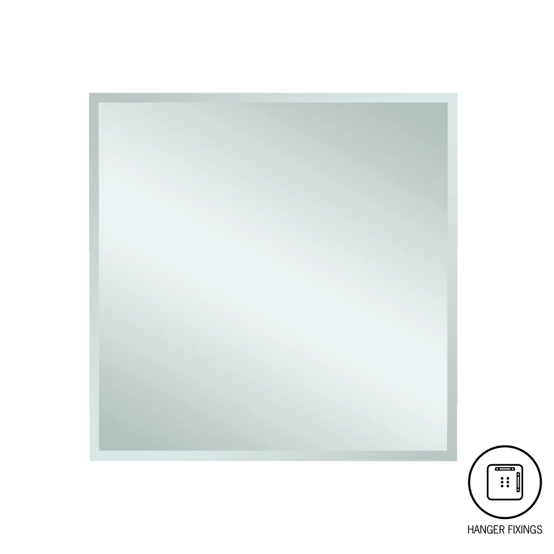 Thermogroup Montana Square 25Mm Bevel Edge Mirror-600X750Mm - With Hangers - Image 2