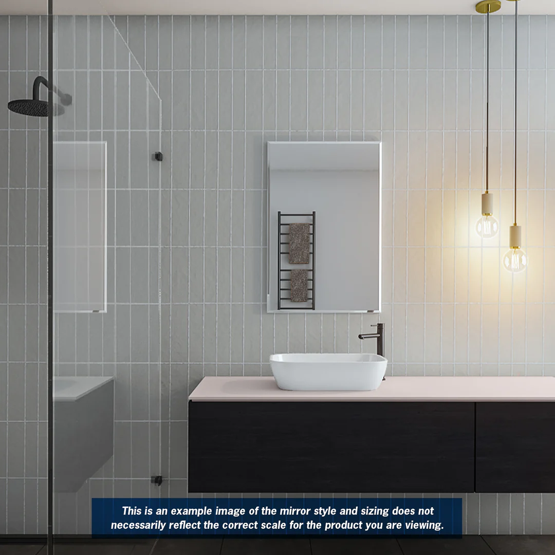 Thermogroup Montana Square 25Mm Bevel Edge Mirror 600X750Mm - With Hangers And Demister - Image 3