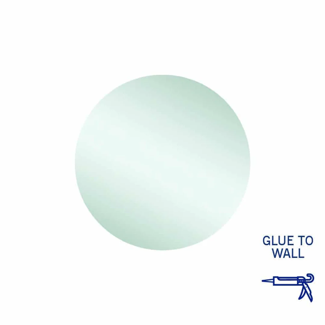 Thermogroup Rio Polished Edge Round Mirror 500mmØ - Glue-to-Wall - Image 2