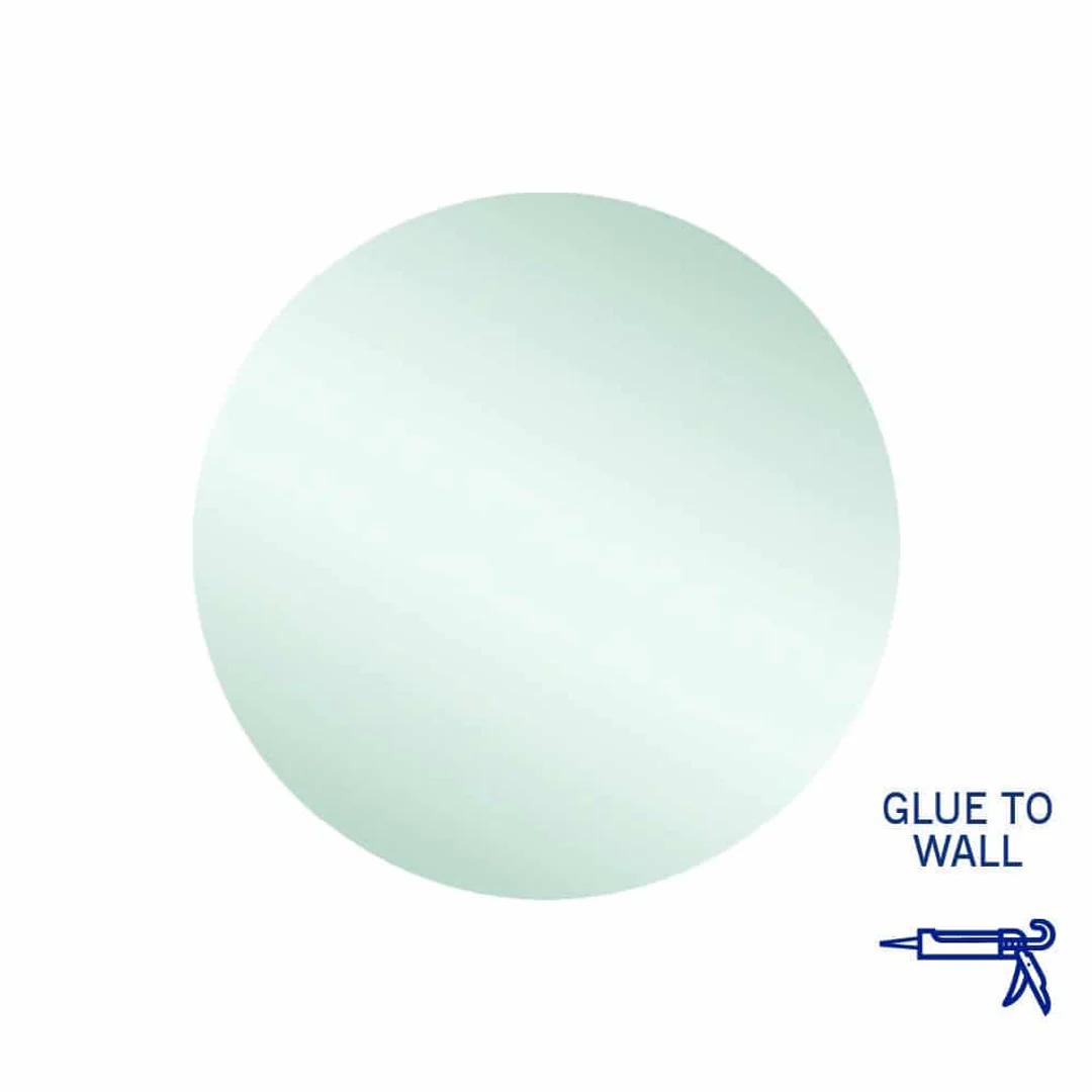 Thermogroup Rio Polished Edge Round Mirror 600mmØ - Glue-to-Wall - Image 2