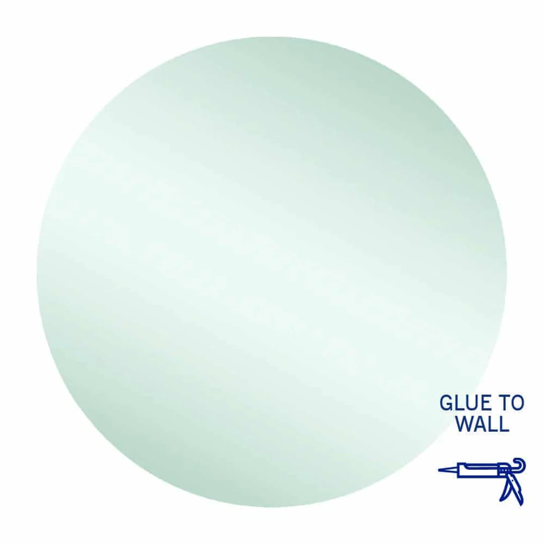Thermogroup Rio Polished Edge Round Mirror 800mmØ - Glue-to-Wall - Image 2