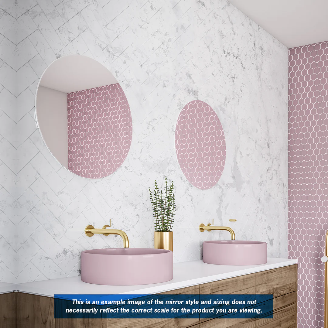 Thermogroup Rio Polished Edge Round Mirror 900mmØ - Glue-to-Wall - Image 4