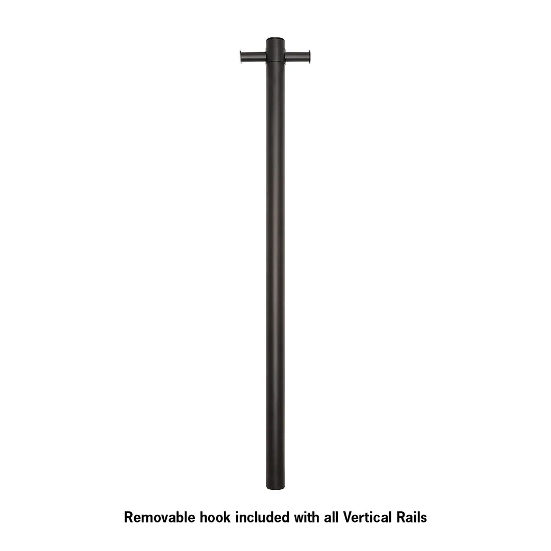 Thermogroup STRAIGHT/ ROUND 12VLT MATT BLACK VERTICLE TOWEL RAIL - Image 7