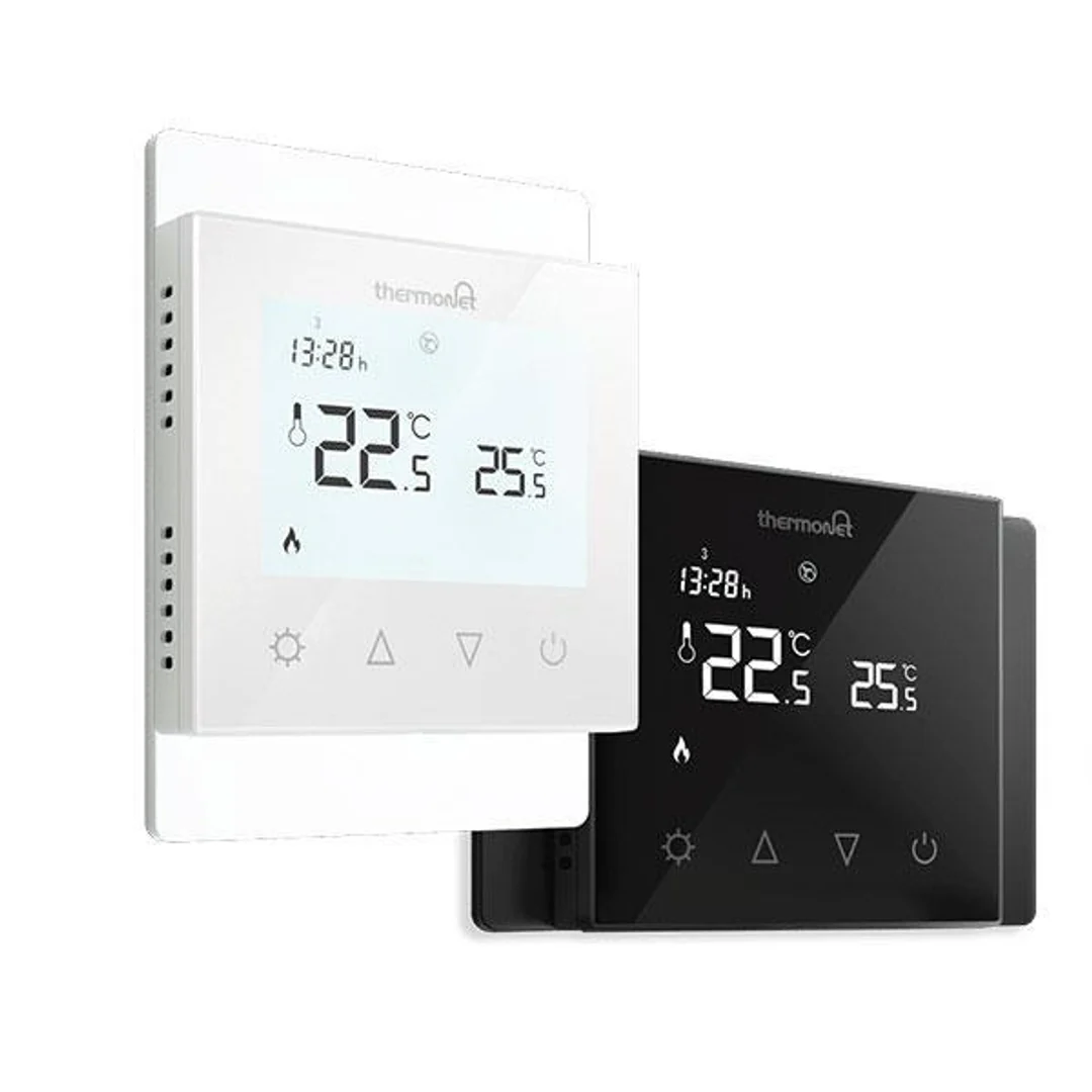 Thermogroup Thermotouch 7.6iG White Glass Thermostat 16A Max Load - Image 2