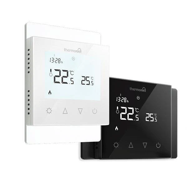Thermogroup Thermotouch 7.6iG White Glass Thermostat 16A Max Load - Image 3