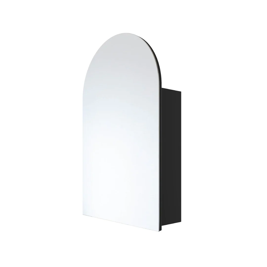 Thermogroup Vienna Arch Mirror Cabinet Black 500Mm X 800Mm X 150Mm - Image 2