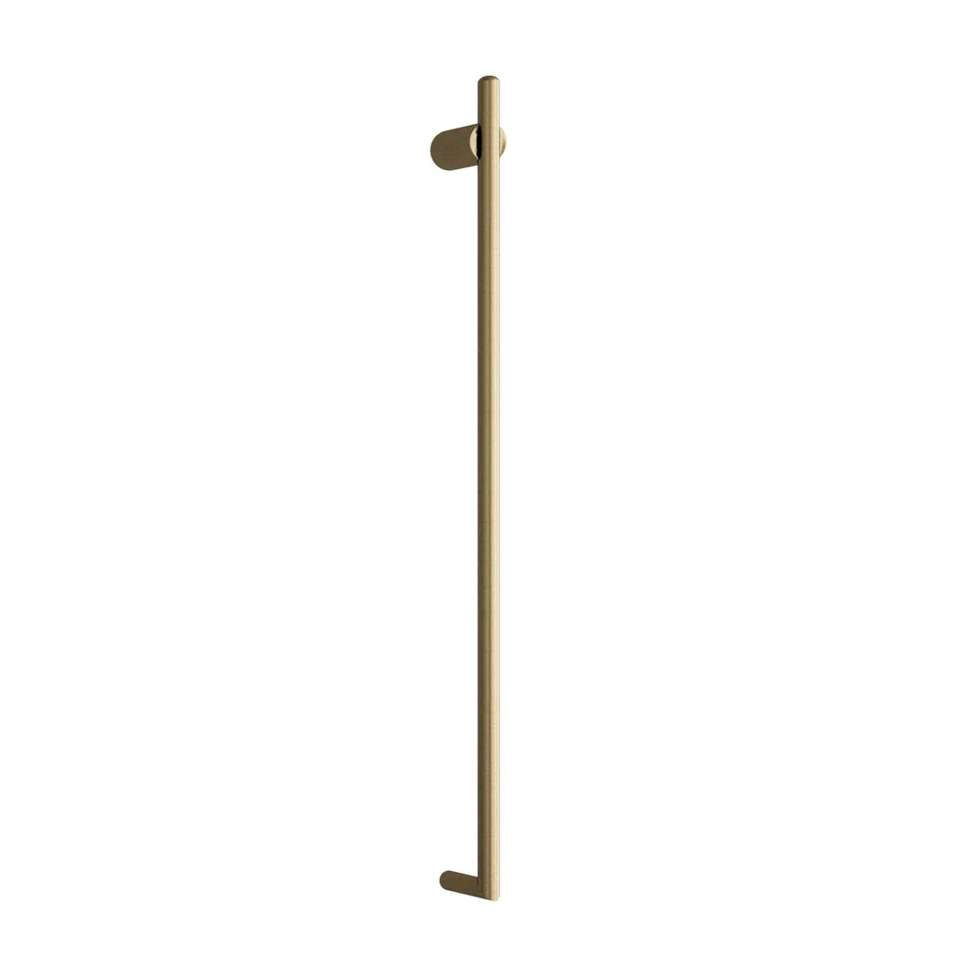 Thermorail 900Mm Vt Slimline Vertical Rail 15 Watt Polished Brushed Brass Vth900Bb - Image 2