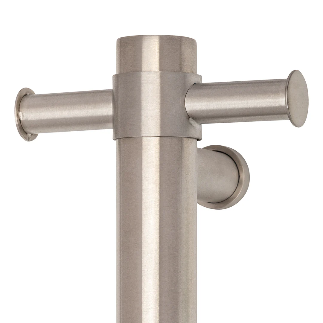 Thermogroup STRAIGHT/ ROUND 12VLT BRUSHED S/S VERTICAL TOWEL RAIL - Image 2