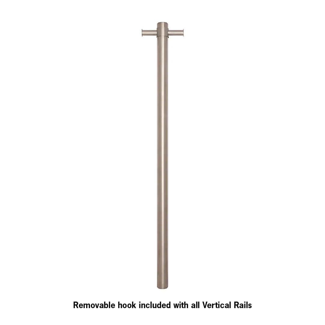 Thermogroup STRAIGHT/ ROUND 12VLT BRUSHED S/S VERTICAL TOWEL RAIL - Image 3
