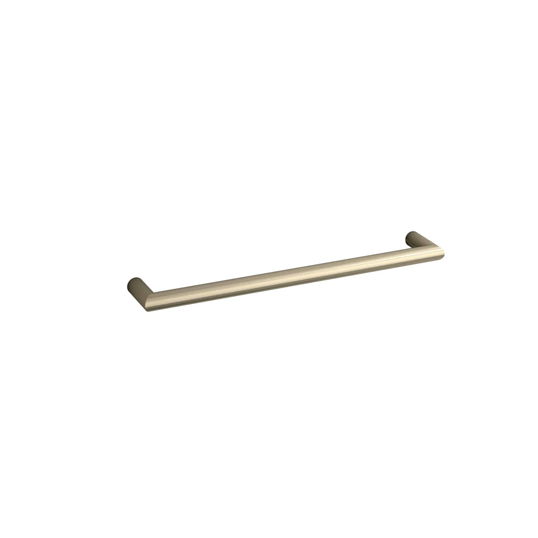Thermorail Round Single Rail 632X32X100mm 18W - Brushed Nickel - Image 2