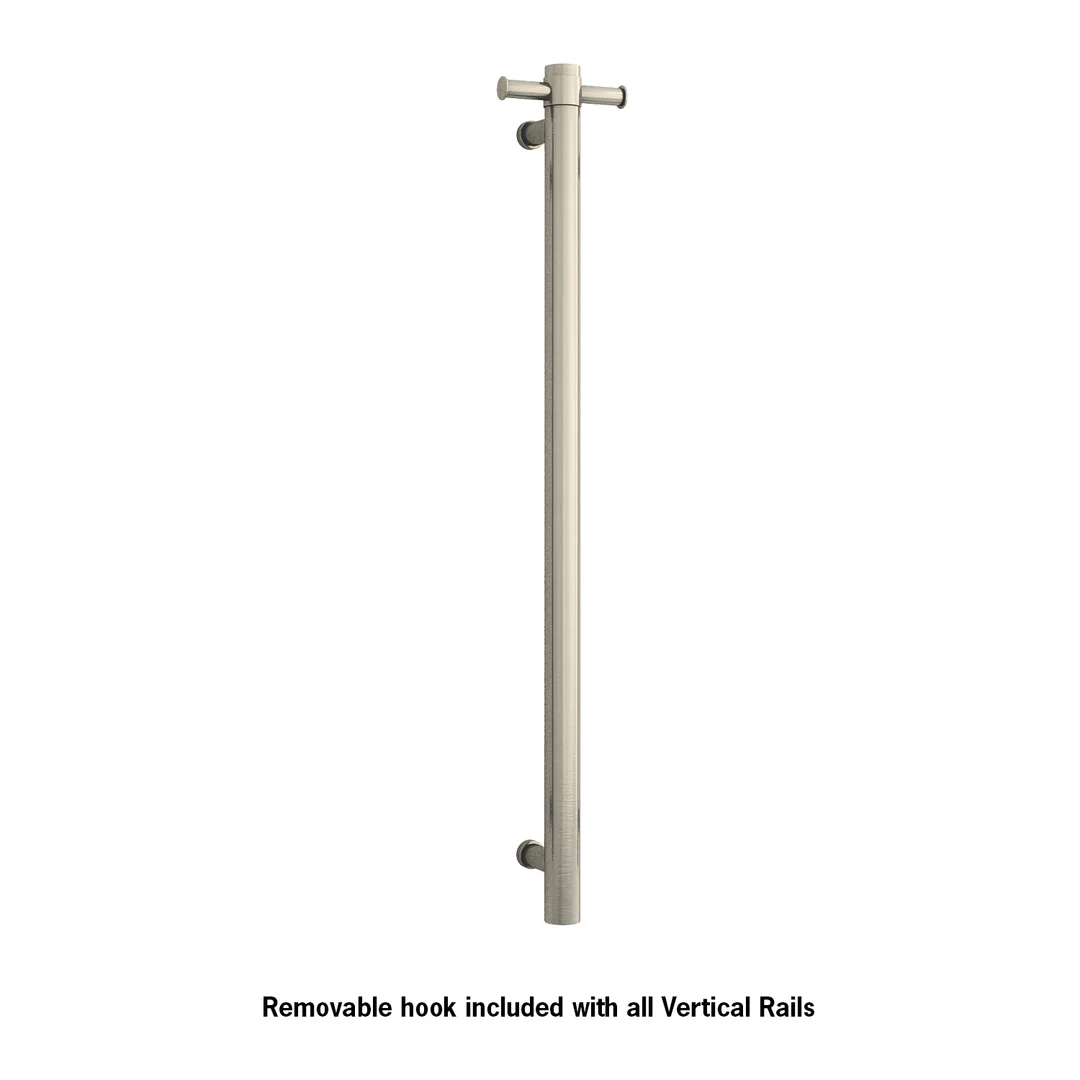 Thermorail STRAIGHT/ ROUND 12V VERTICAL BAR BRUSHED NICKEL - Image 2