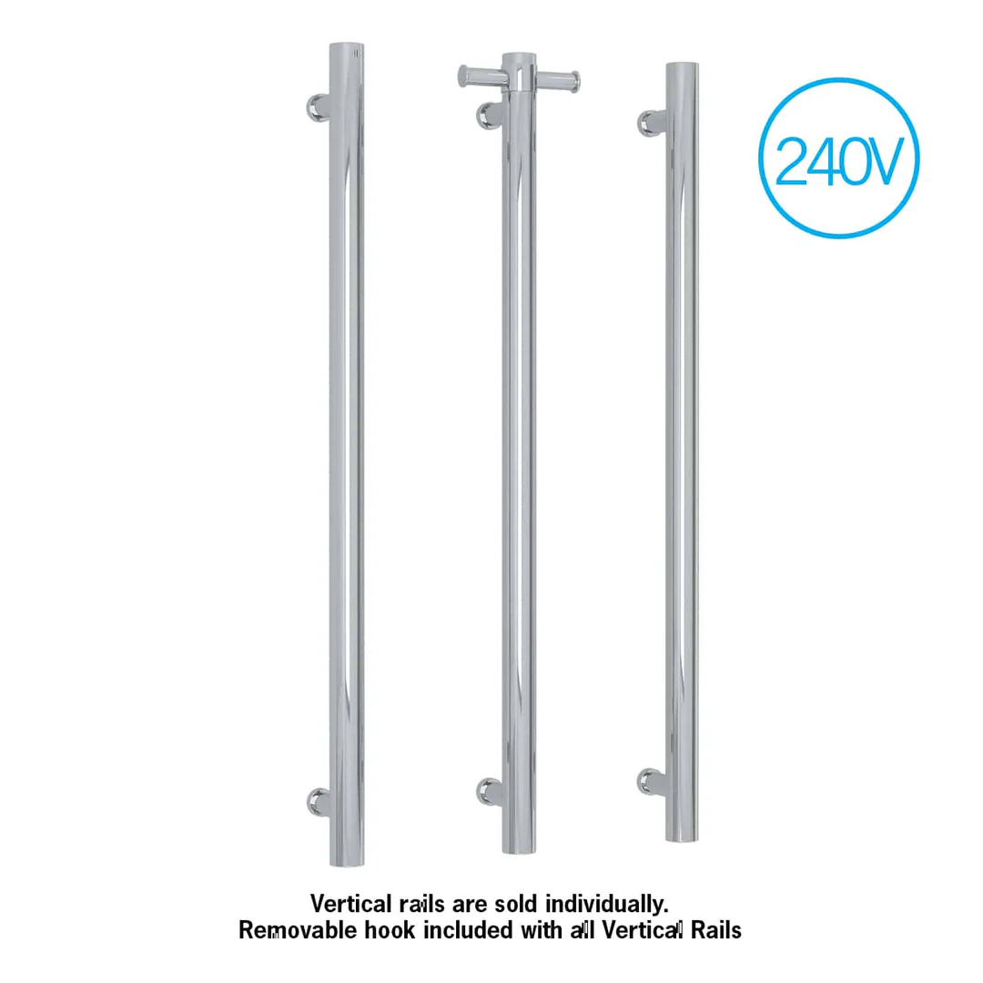 Thermorail Straight/Round 240Volt Vertical Bar 900X142X100Mm 20Watt With Optional Hook - Image 3