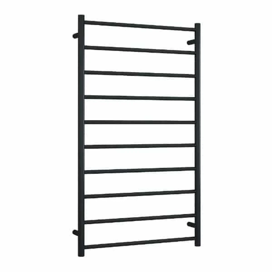 Thermorail Straight/Round 700x1200x122mm 162Watts 10 Bars - Matt Black - Image 2