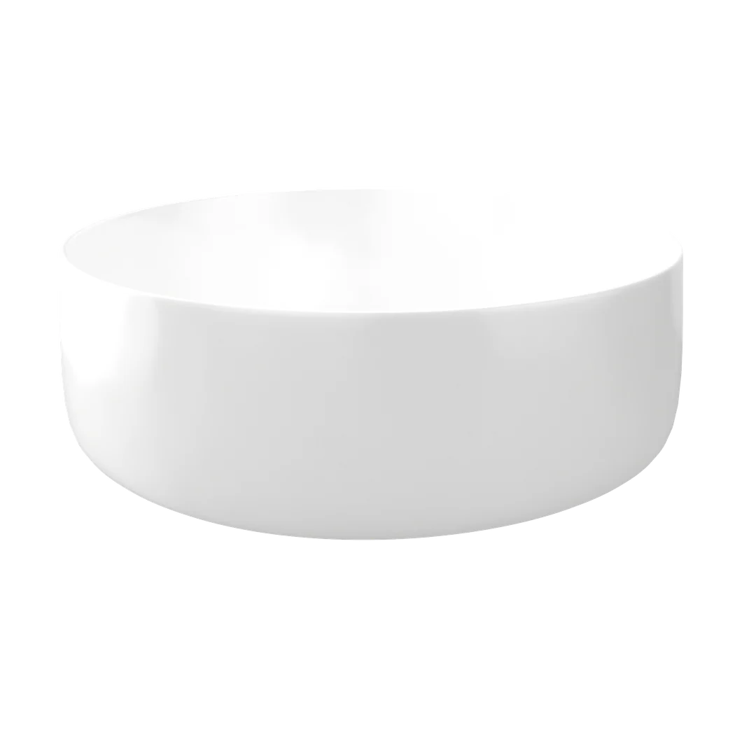 Timberline Allure Above Counter Ceramic Basin Gloss White - Image 5