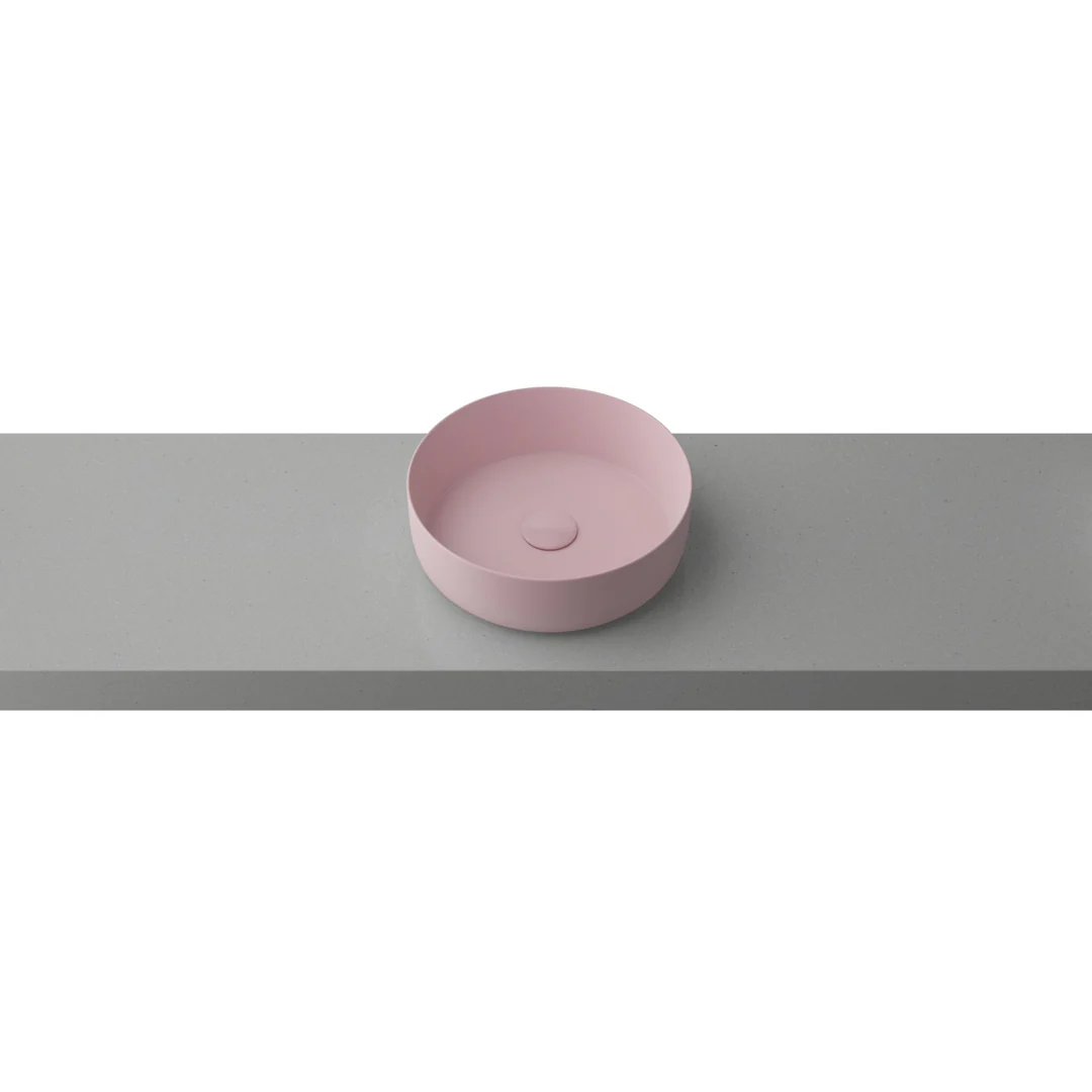 Timberline Allure Above Counter Ceramic Basin Matte Pink - Image 4