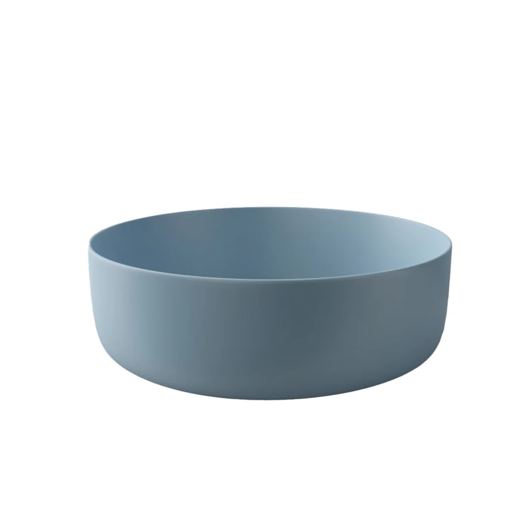 Timberline Allure Above Counter Ceramic Basin Matte Blue - Image 5