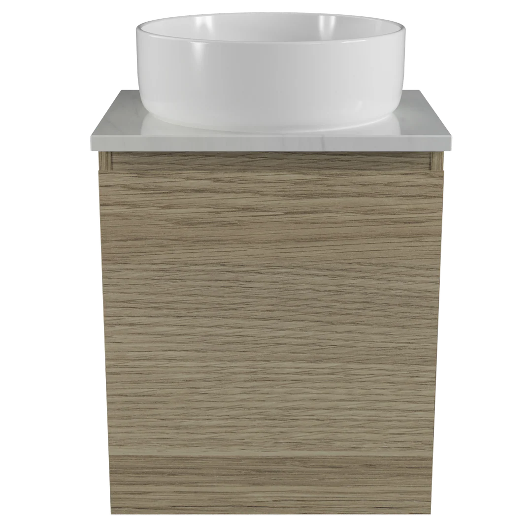 Timberline Billie Vanity 450Mm Centre Wg Basin Silksurface Ac Top Wall Hung