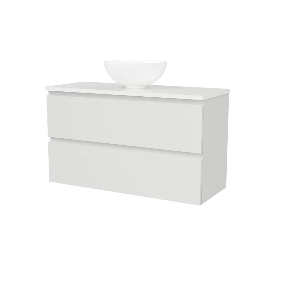 TIMBERLINE BILLIE VANITY 900MM CENTRE WG BASIN SILKSURFACE AC TOP WALL HUNG