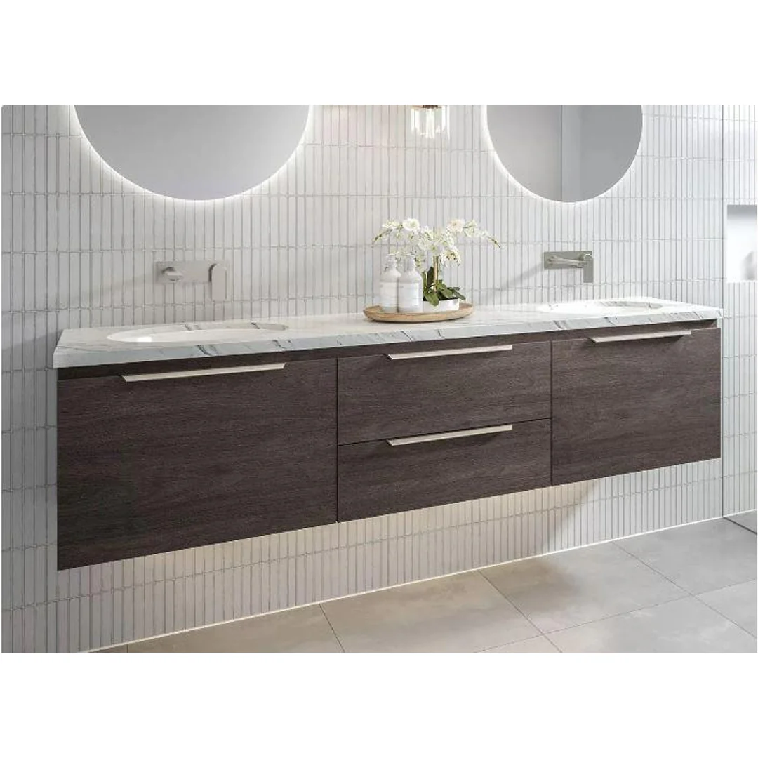 TIMBERLINE DAKOTA VANITY 1050MM LEFT WG BASIN SILKSURFACE UC TOP WALL HUNG