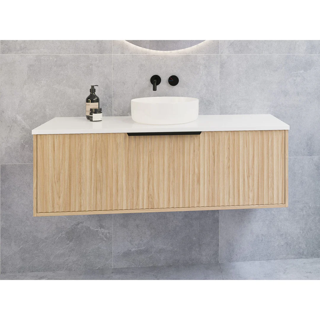 Timberline Elwood Vanity 1200m Centre Wg Basin Silksurface Ac Top Wall Hung - Image 2