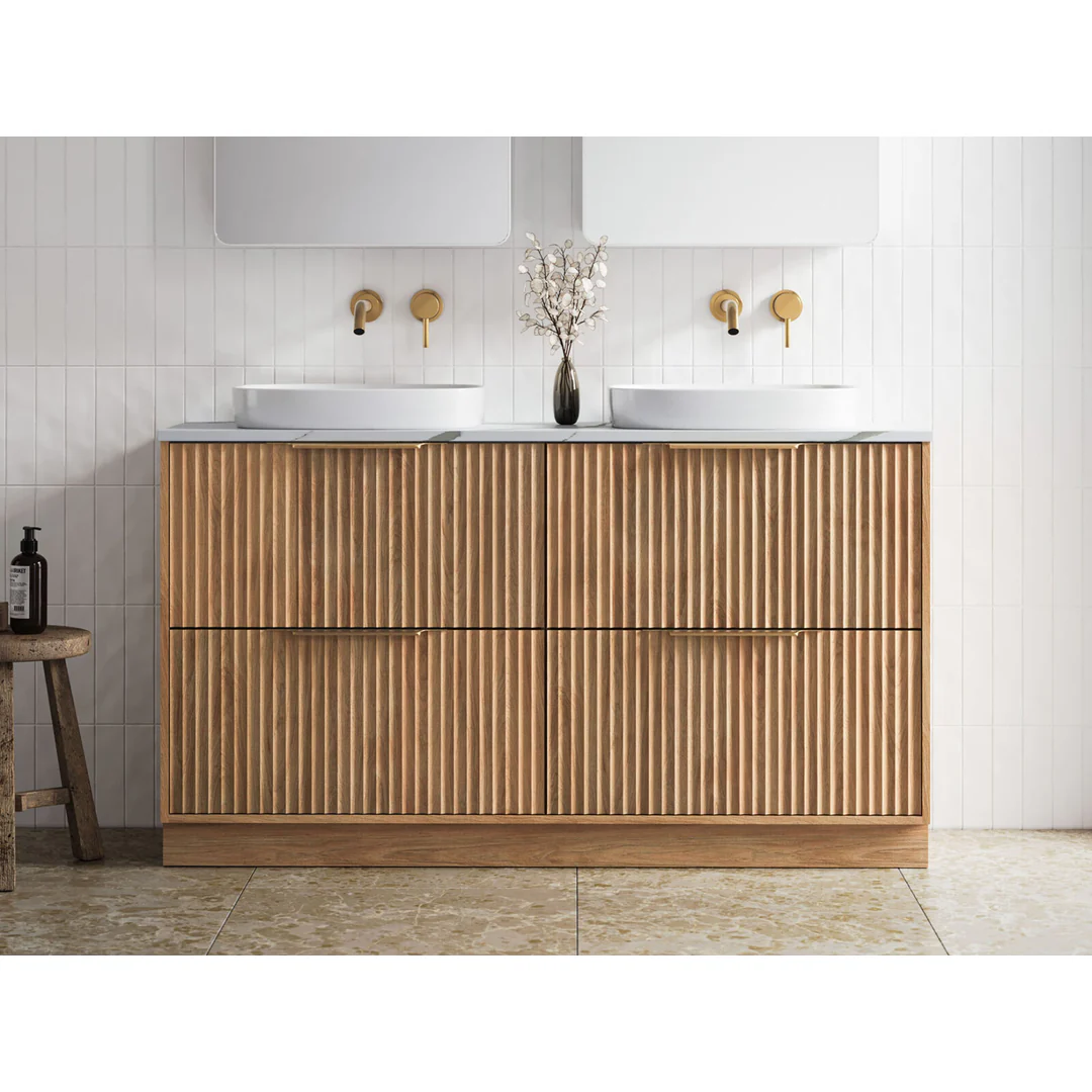 Timberline Elwood Vanity 1500mm Double Wg Basins Silksurface Ac Top Floorstanding - Image 2