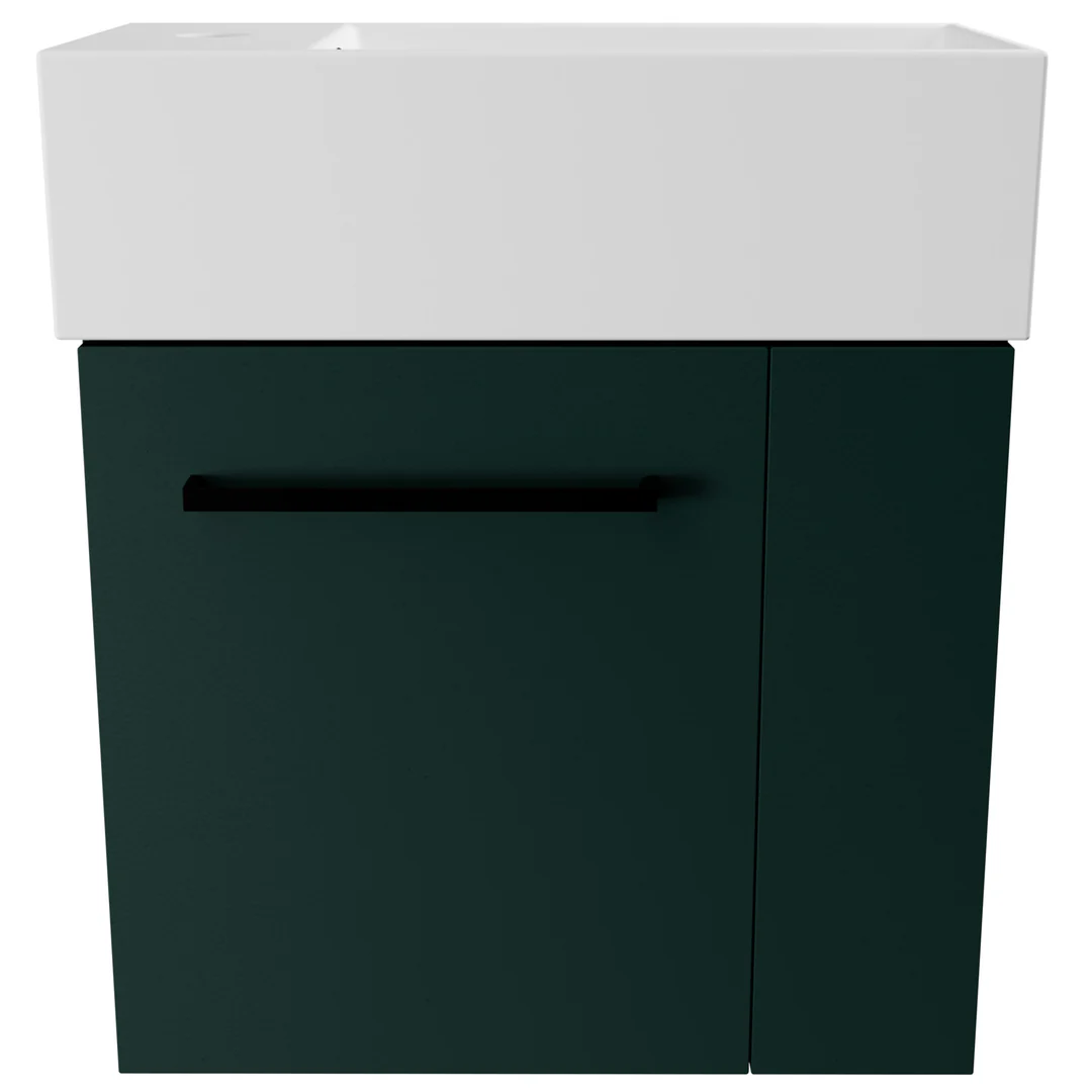 TIMBERLINE FRANKIE VANITY 480MM LEFT BOWL LIBERTY TOP WALL HUNG - Image 2