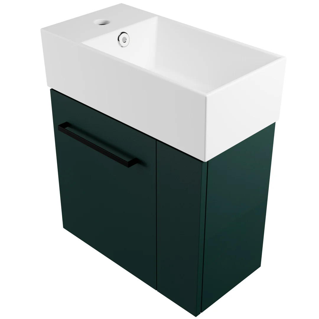 TIMBERLINE FRANKIE VANITY 480MM LEFT BOWL LIBERTY TOP WALL HUNG - Image 3