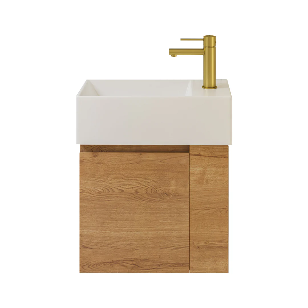 TIMBERLINE FRANKIE VANITY 480MM RIGHT BOWL LIBERTY TOP WALL HUNG