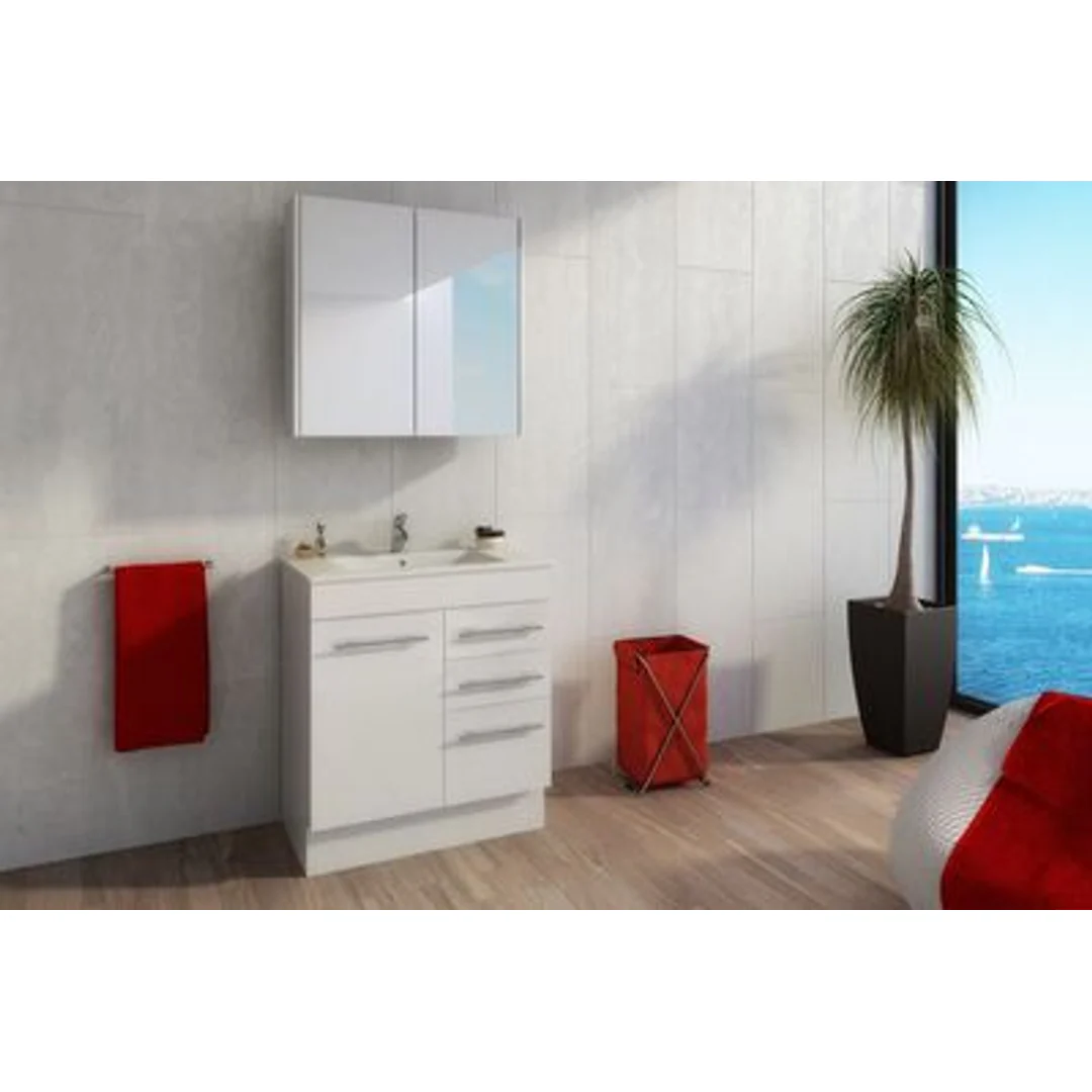 Timberline Indiana 750 Vanity Alpha Top F/Standing White Gloss - Image 4