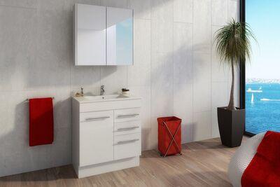 Timberline Indiana 750 Vanity Alpha Top F/Standing White Gloss - Image 6