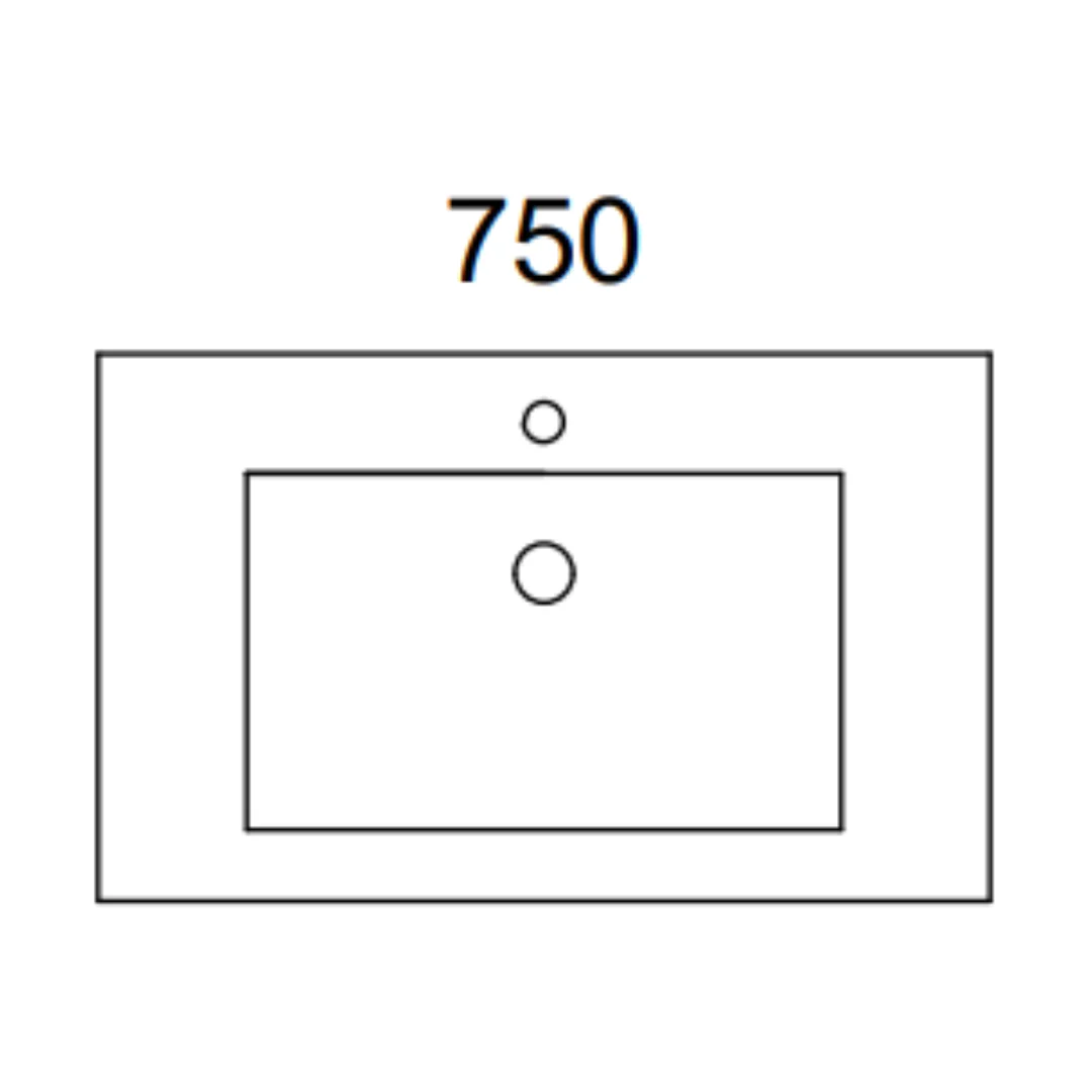TIMBERLINE KANSAS VANITY 900MM CENTRE WG BASIN SILKSURFACE AC TOP WALL HUNG - Image 2