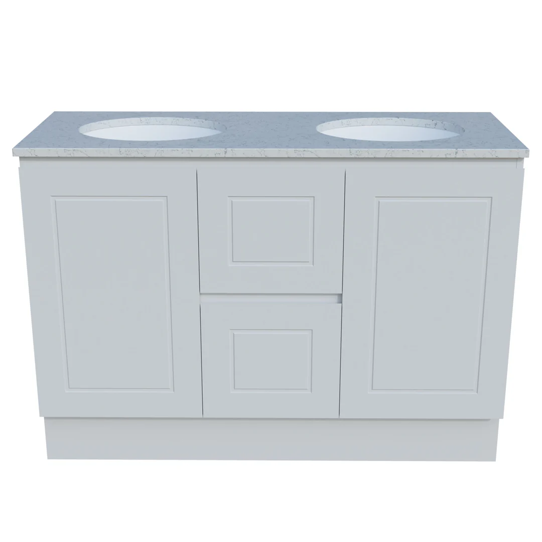 Timberline Nevada Classic 1200 Silksurface Dbl White Gloss U/C Basin F/Stand