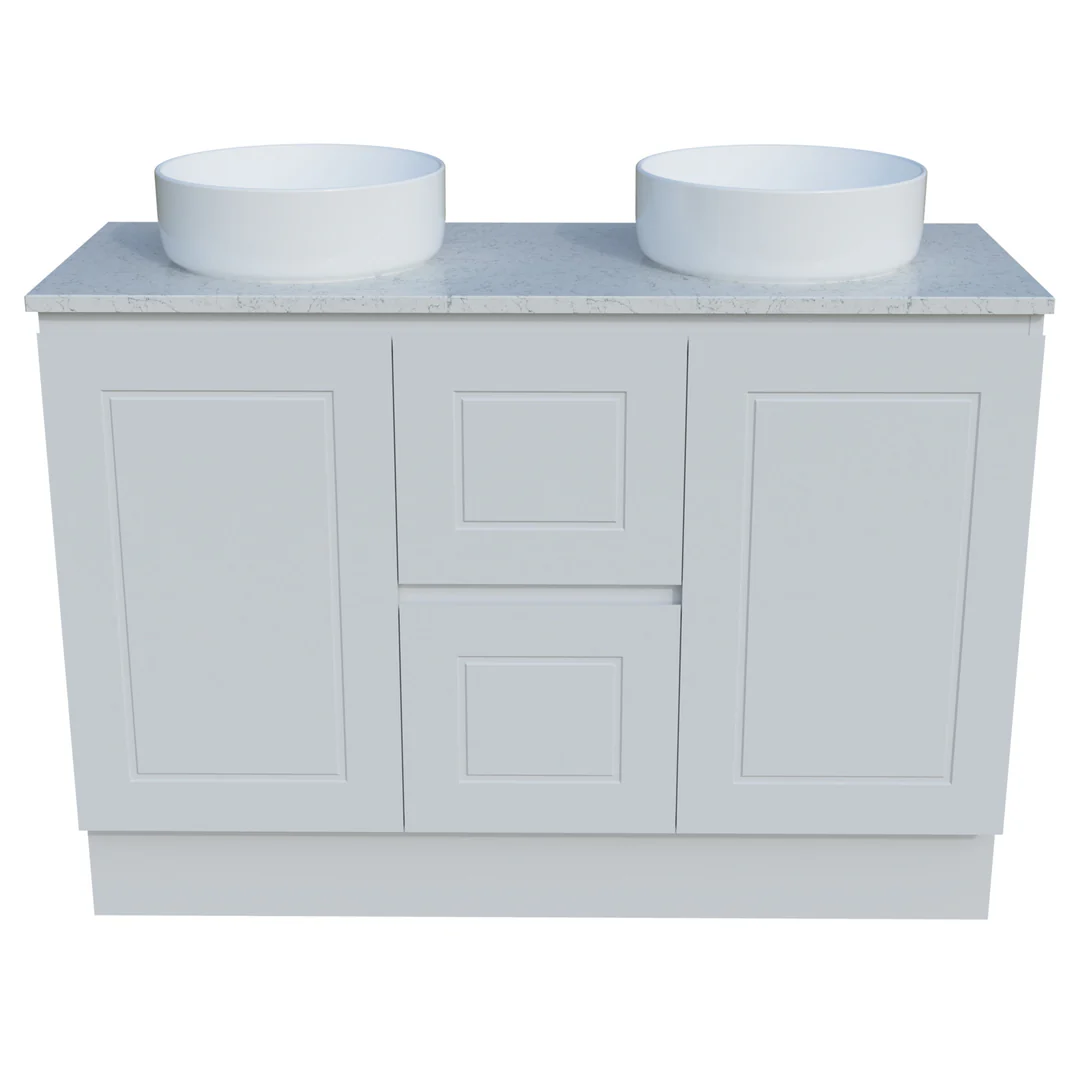 Timberline Nevada Classic 1200 Silksurface Top Dbl White Gloss A/C Basin F/Stand