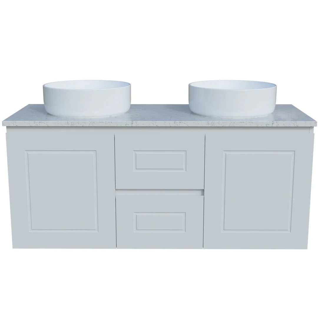 Timberline Nevada Classic 1200 Silksurface Top Dblwhite Gloss A/C Basin Wall Hung