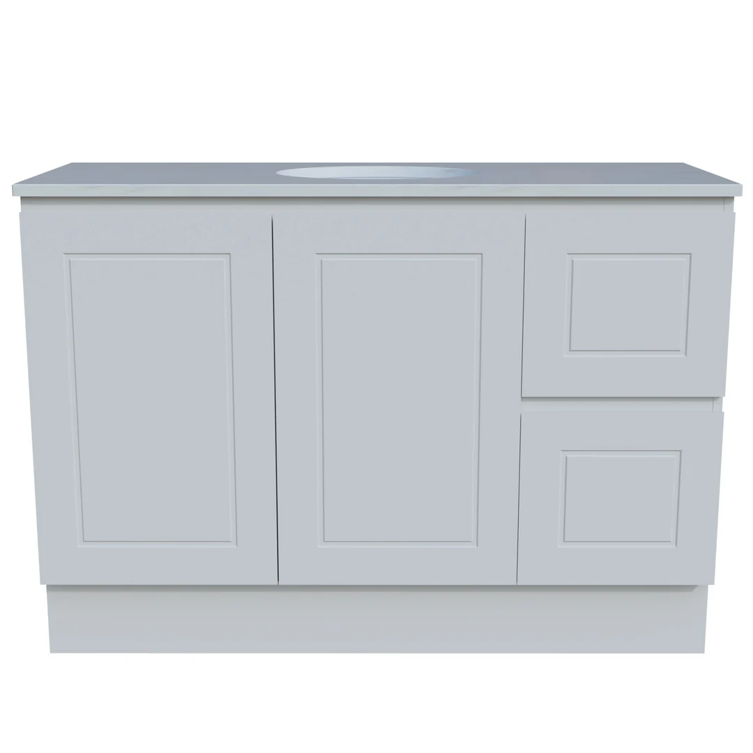 Timberline Nevada Classic 1200 Silksurface Top White Gloss U/C Basin F/Stand