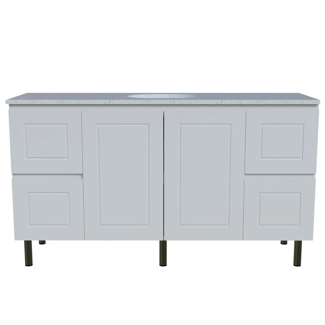 Timberline Nevada Classic 1500 Sgl Silksurface White Gloss U/C Basin On Legs