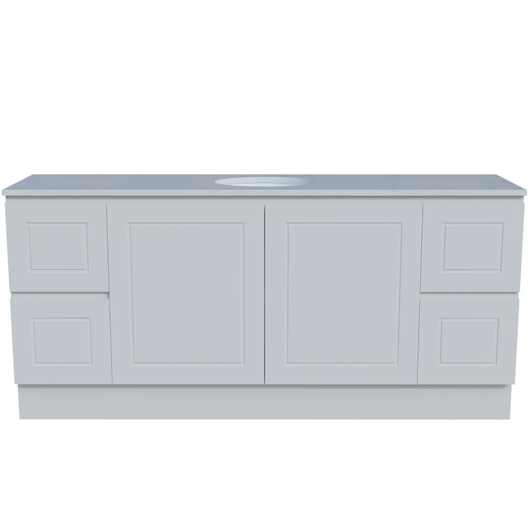 Timberline Nevada Classic 1800 Sgl Silksurface White Gloss U/C Basin F/Stand