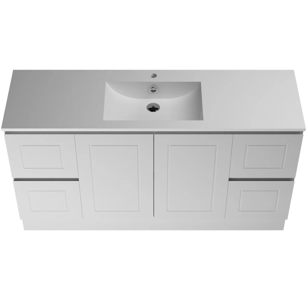 Timberline Nevada Classic Vanity 1500 Single Bowl Alpha Ceramic Top F/Stand