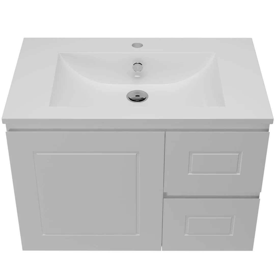 Timberline Nevada Classic Vanity 750mm  Alpha Ceramic Top Wall Hung