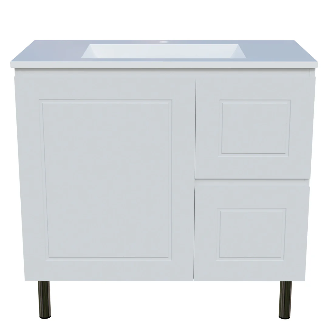 Timberline Nevada Classic Vanity 900mm Right Bowl Regal Top On Legs
