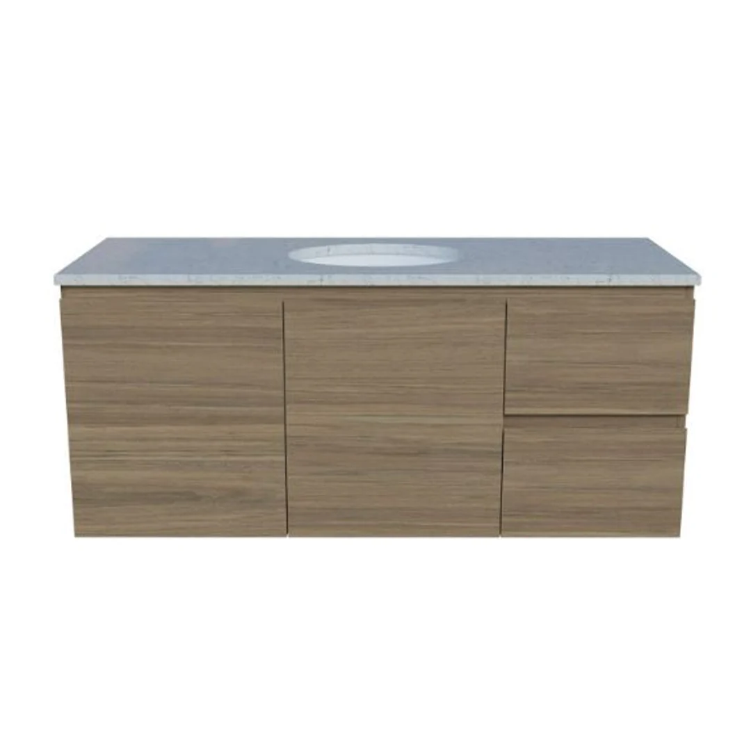 Timberline Nevada Vanity 1200mm Left Wg Basin Silksurface Uc Top Wall Hung - Image 2