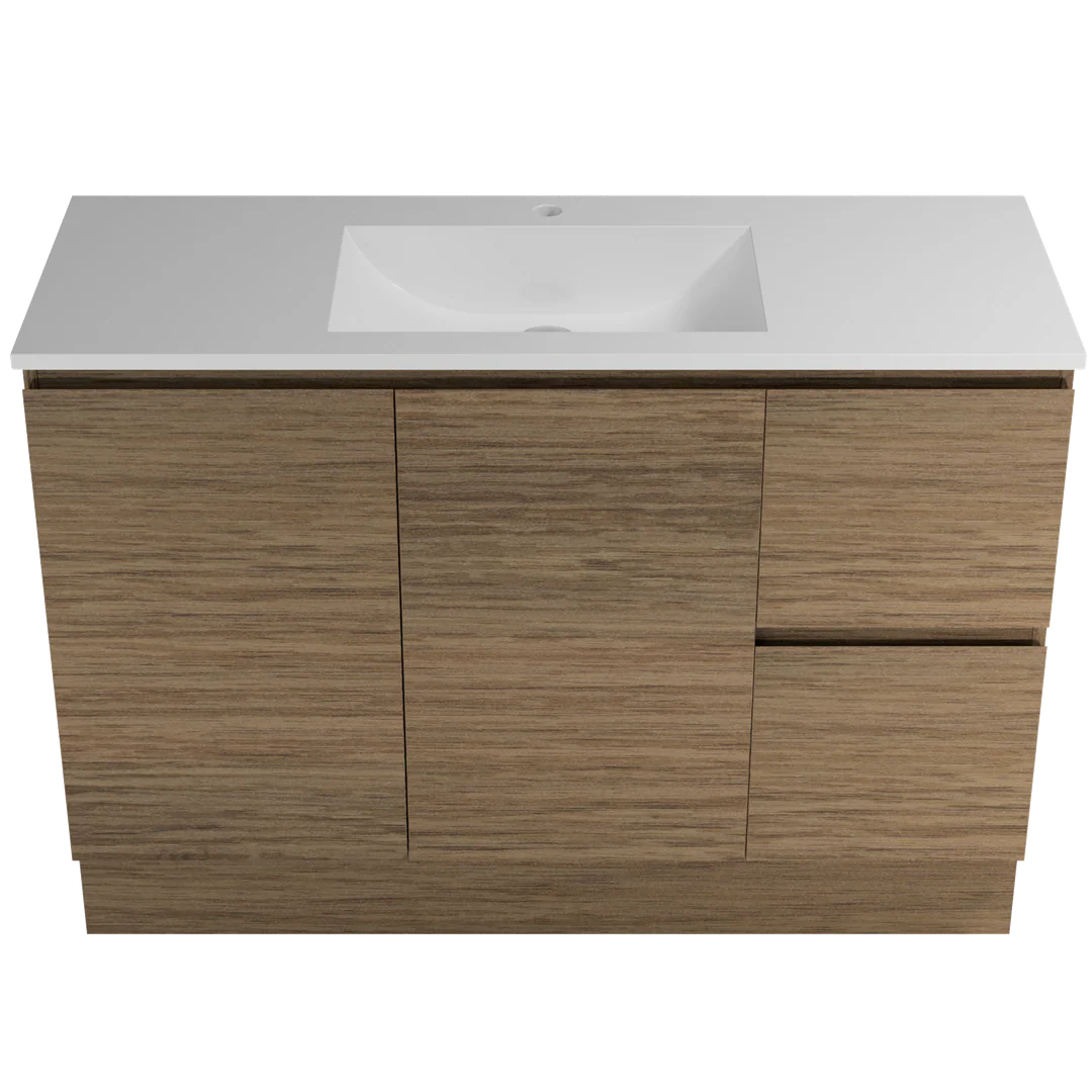 Timberline Nevada Vanity 1200mm Right Bowl Regal Top Floor Standing