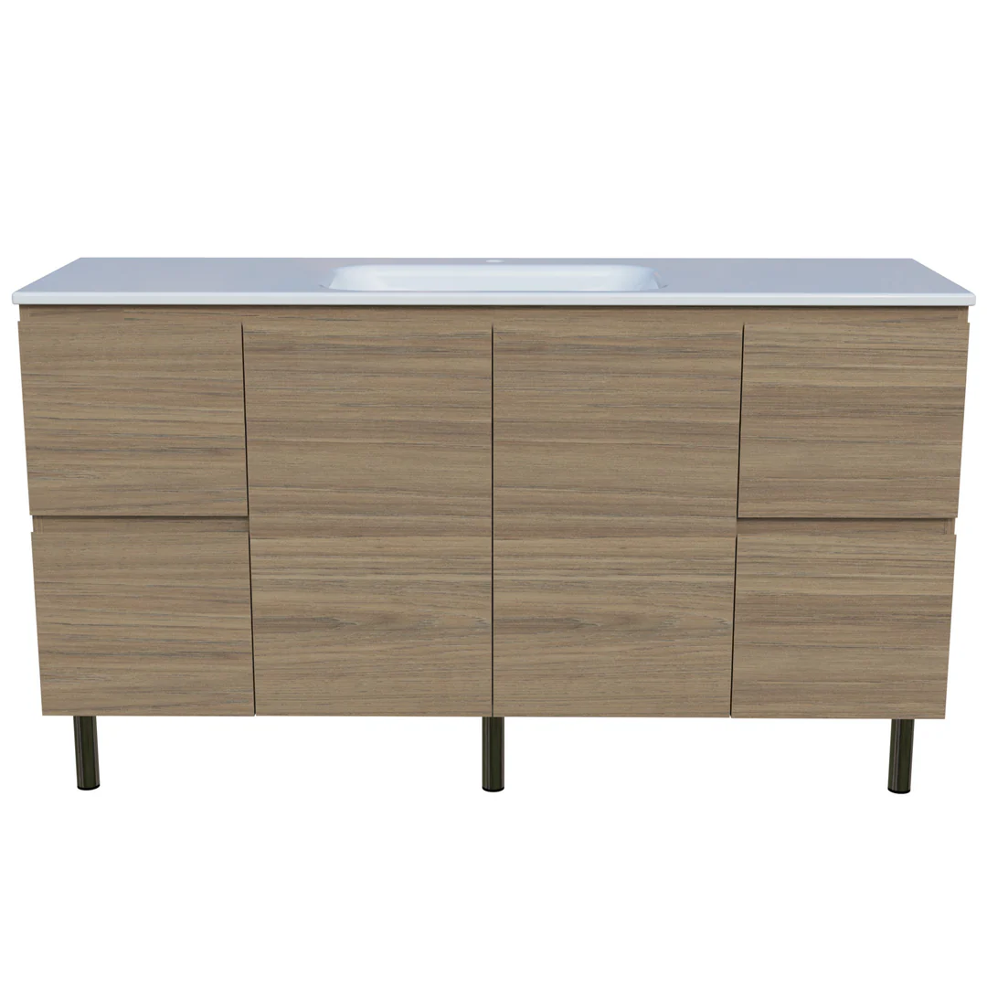 Timberline Nevada Vanity 1500mm Centre Bowl Stadium Top On Legs