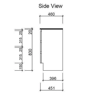 Timberline Nevada Floor Standing Vanity 1500mm Double Bowl Alpha Top - Image 4