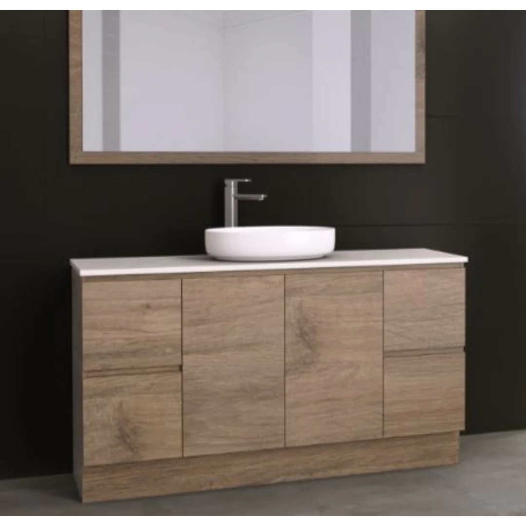 Timberline Nevada Vanity 1500mm Floor Standing Single Bowl Alpha Ceramic Top - Image 2