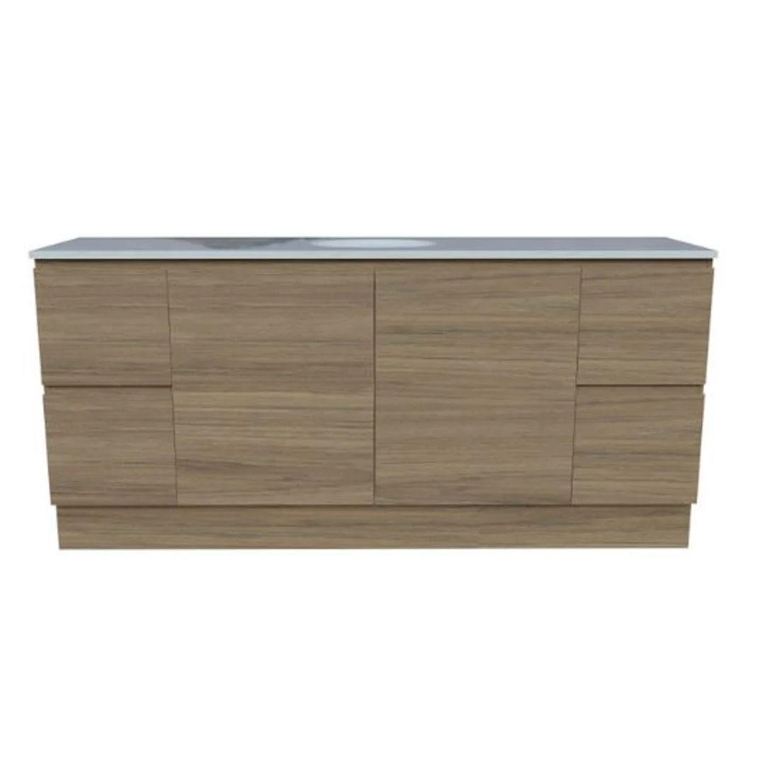 Timberline Nevada Vanity 1800 Sgl Bowl Silksurface White Gloss U/C Basin F/Stand - Image 2